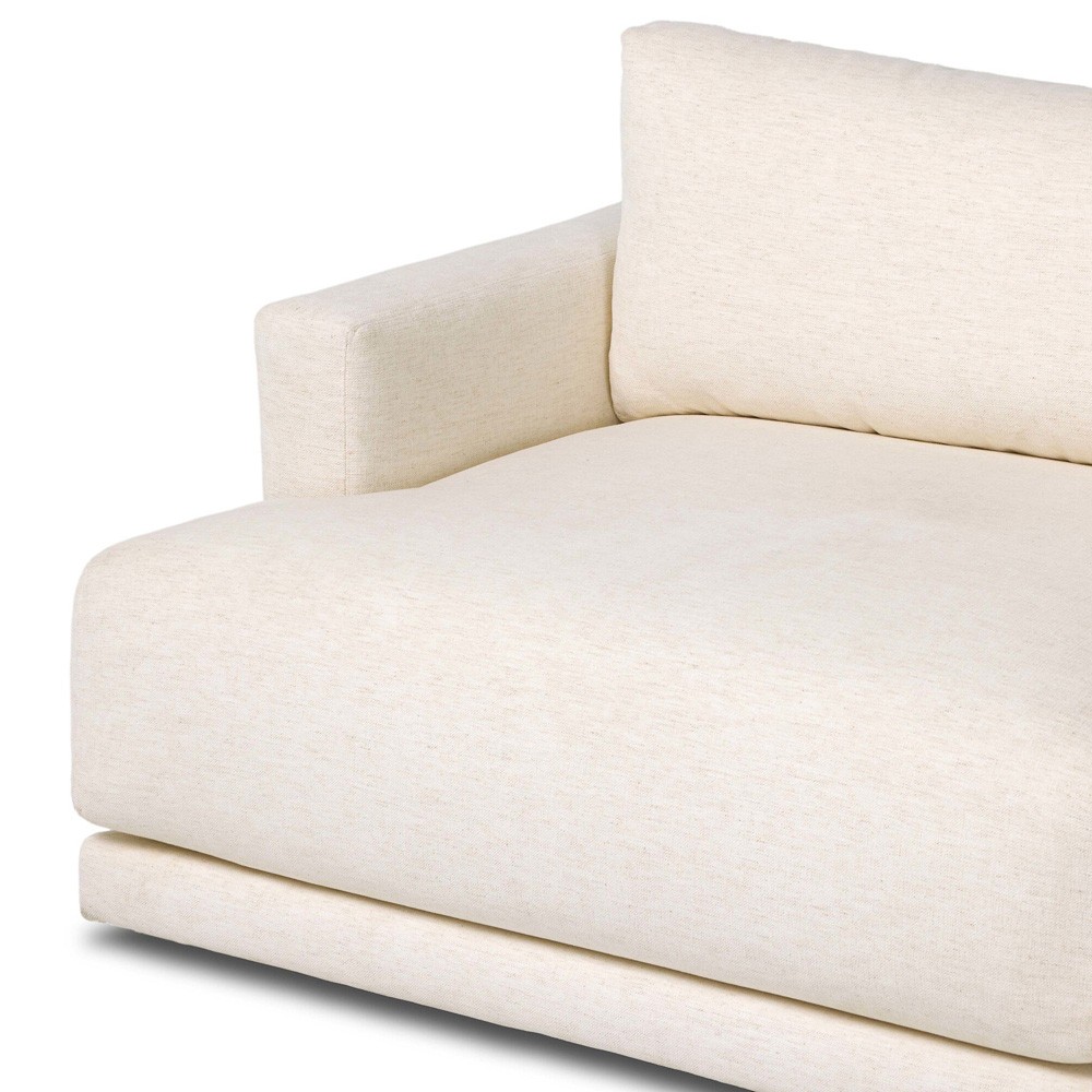 Jennings Modern Classic Cream Crypton Sofa - 85"|