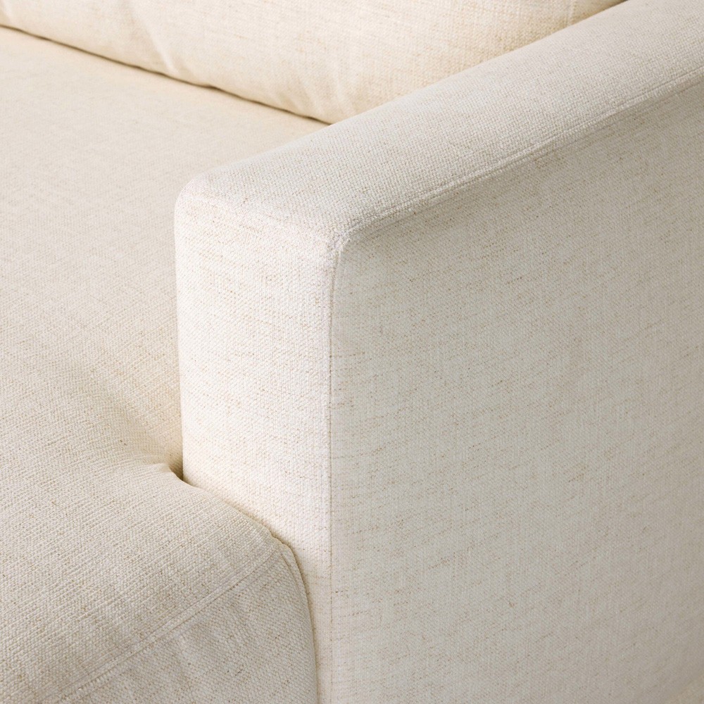 Jennings Modern Classic Cream Crypton Sofa - 85"|