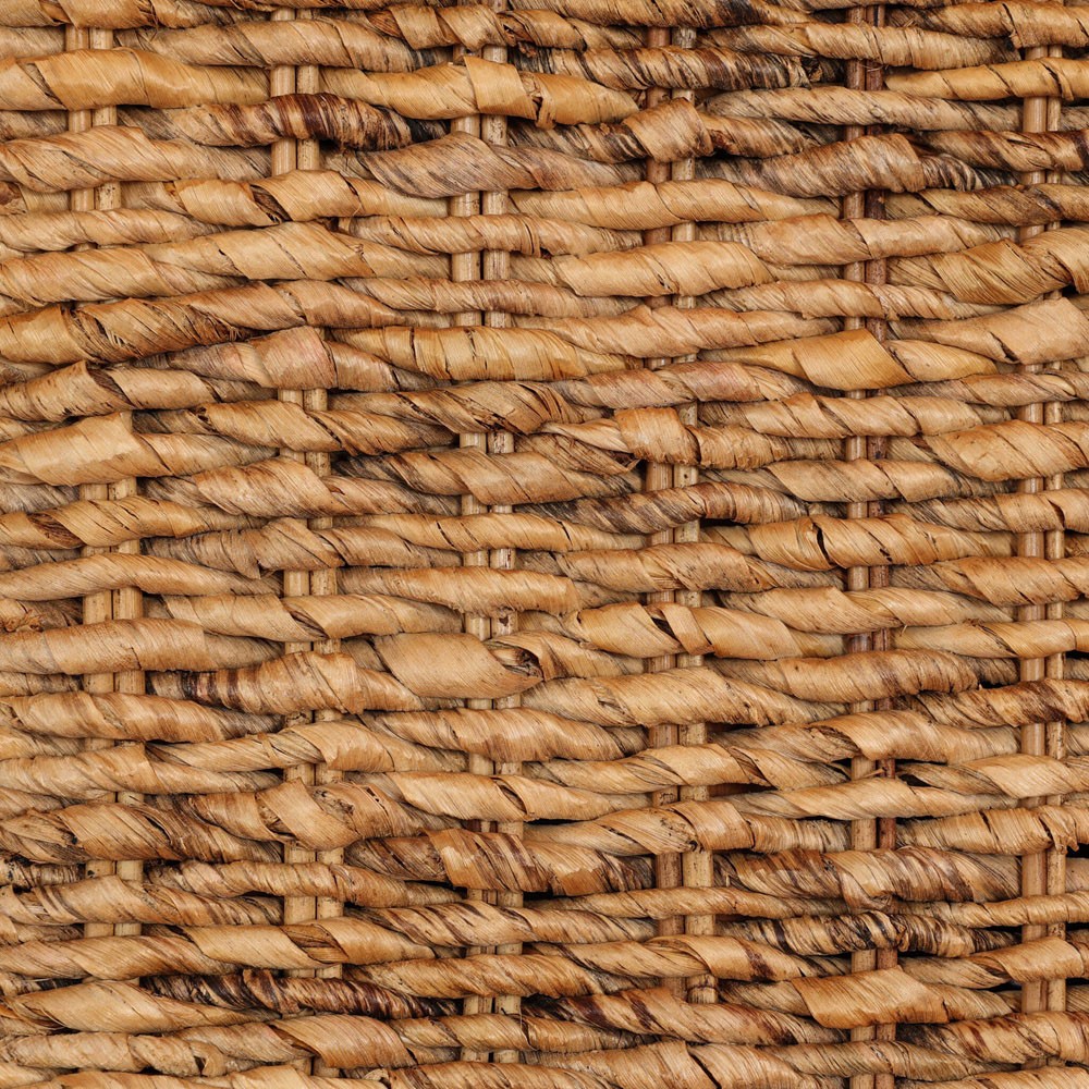 Keira Coastal Beach Bleached Woven Banana Leaf Square Coffee Table |