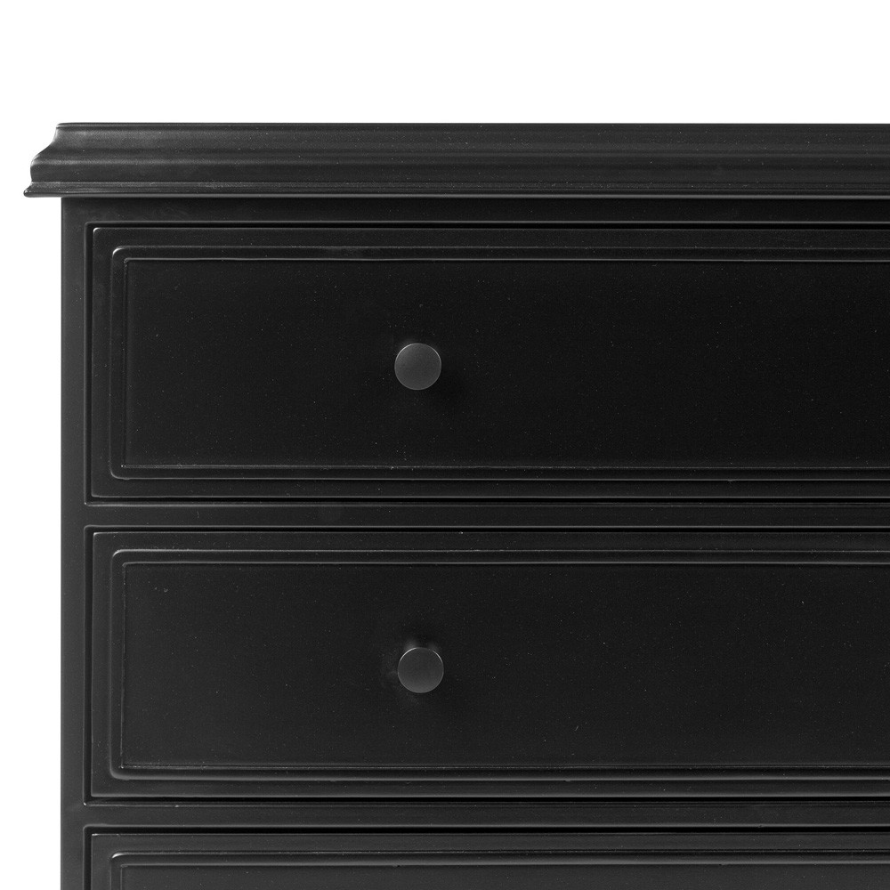 Kurk Updated Traditional Black Iron Nightstand|