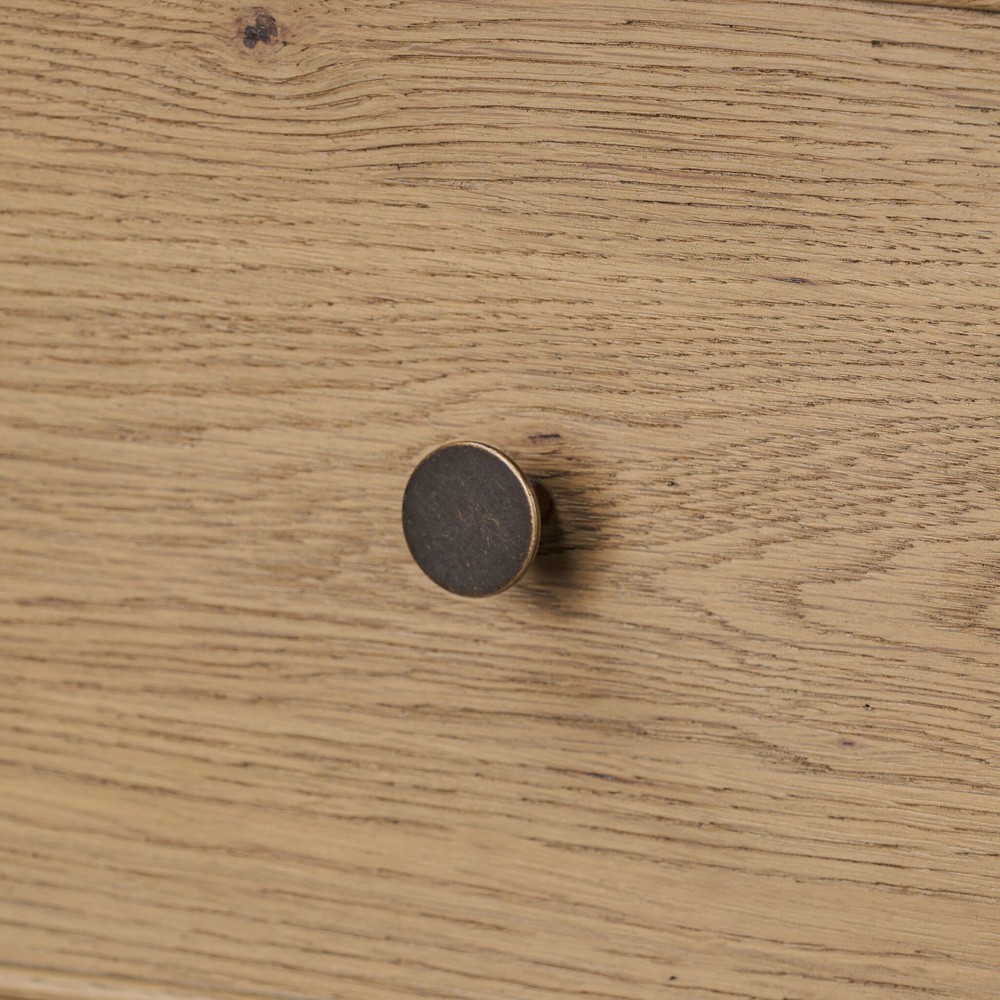 Adelaide Rustic Lodge Brown Aged Oak Tall Dresser|