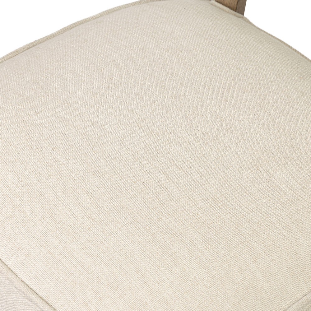 Andy Modern Classic Cream Performance Brown Wood Counter Stool|