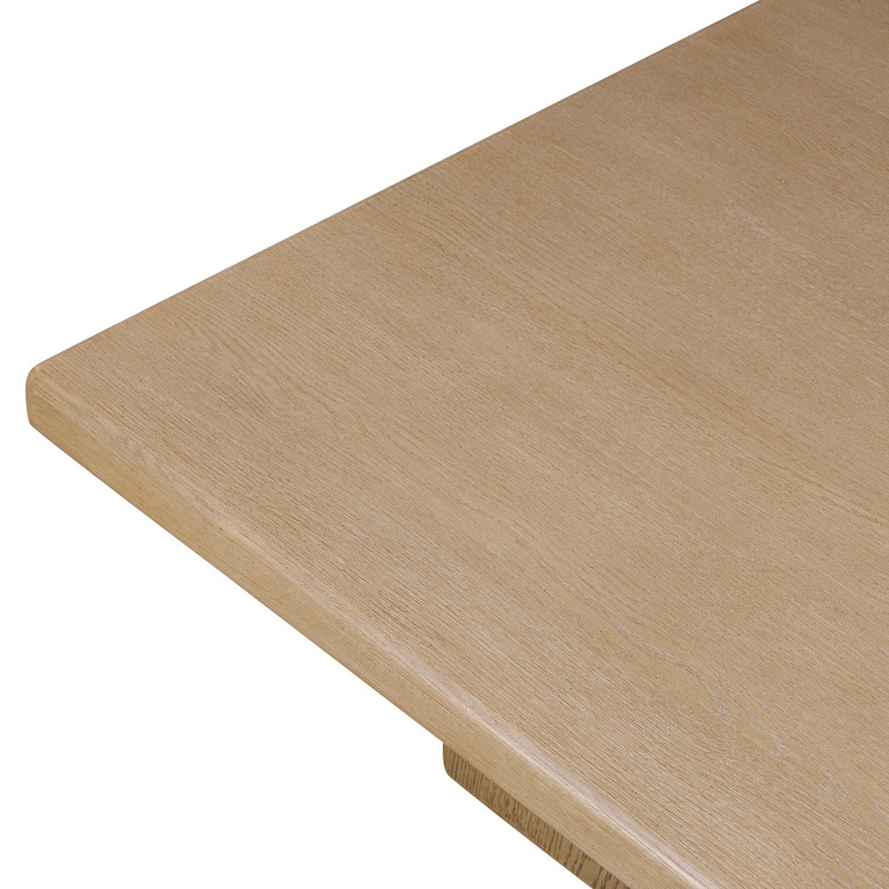 Pecos Modern Classic Light Wash Oak Square Coffee Table|