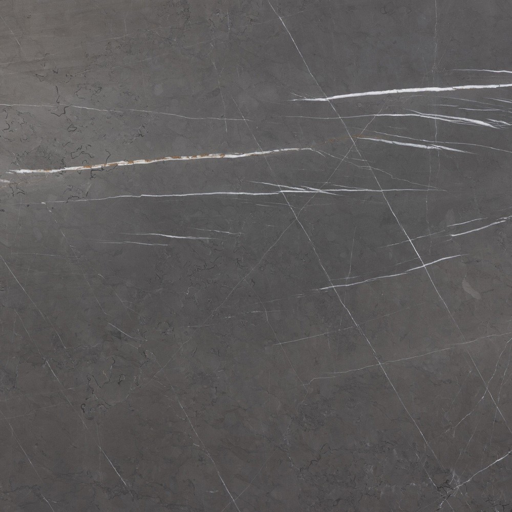 Rayna Updated Traditional Grey Marble Black Iron Oval Coffee Table|