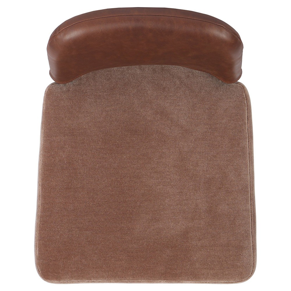 Ryver Modern Classic Brown Velvet Counter Stool|