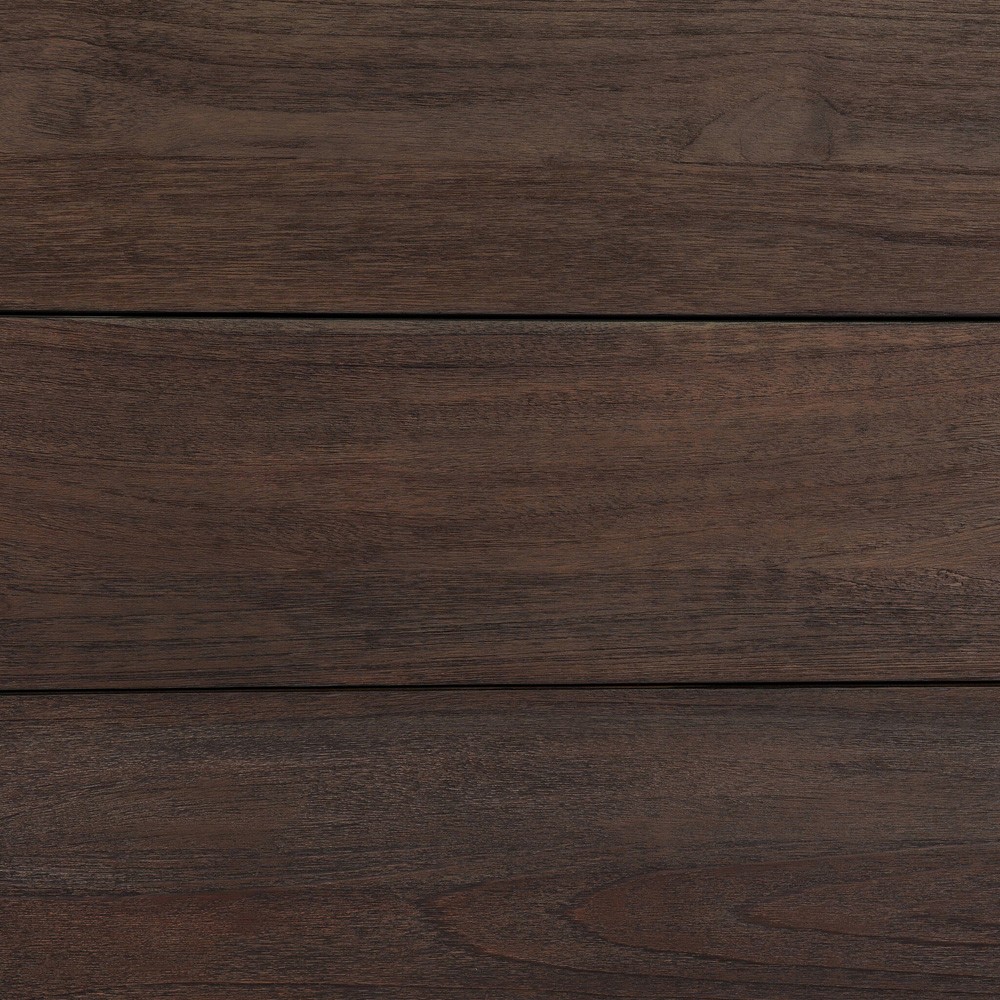 Soho Modern Classic Brown Teak Rectangular Outdoor Console Table|