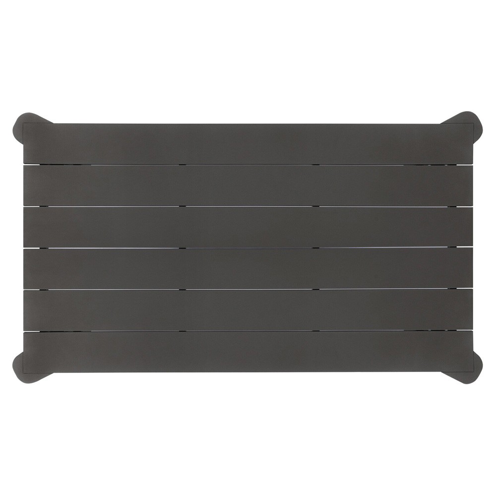 Soho Modern Classic Bronze Aluminum Rectangular Outdoor Coffee Table|