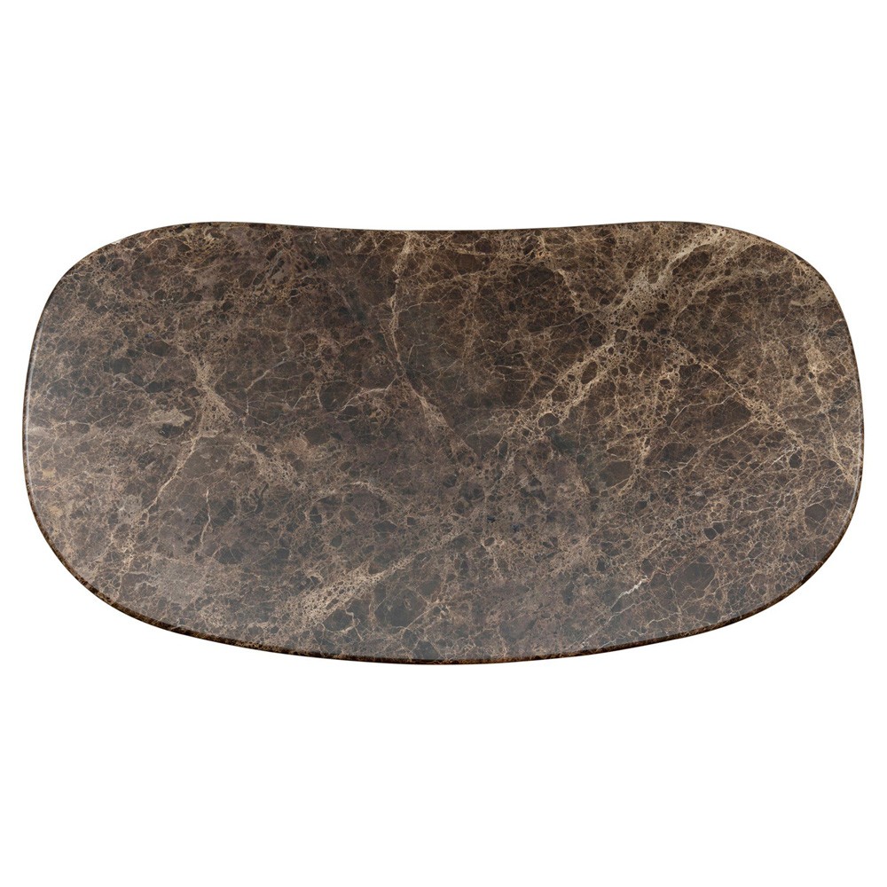 Tori Modern Classic Brown Marble Coffee Table|