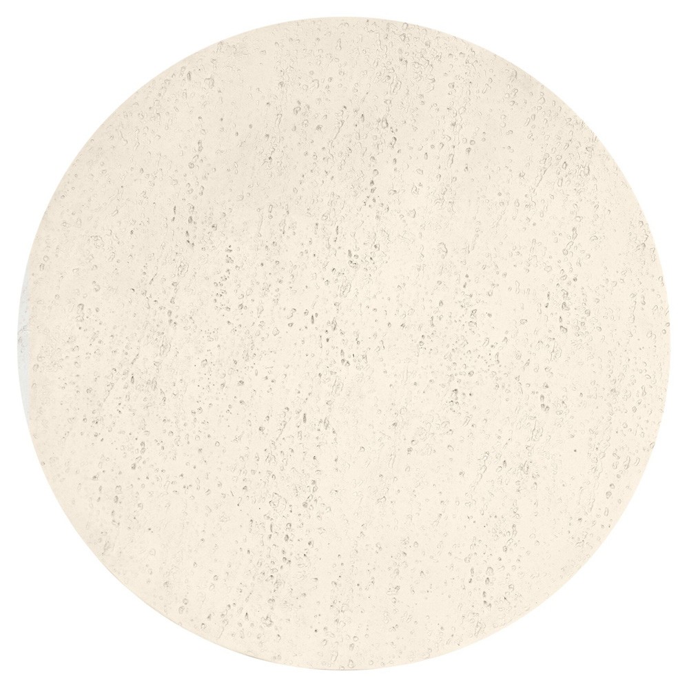 Varda Modern Classic Cream Concrete Round Outdoor Counter Table - 34"|
