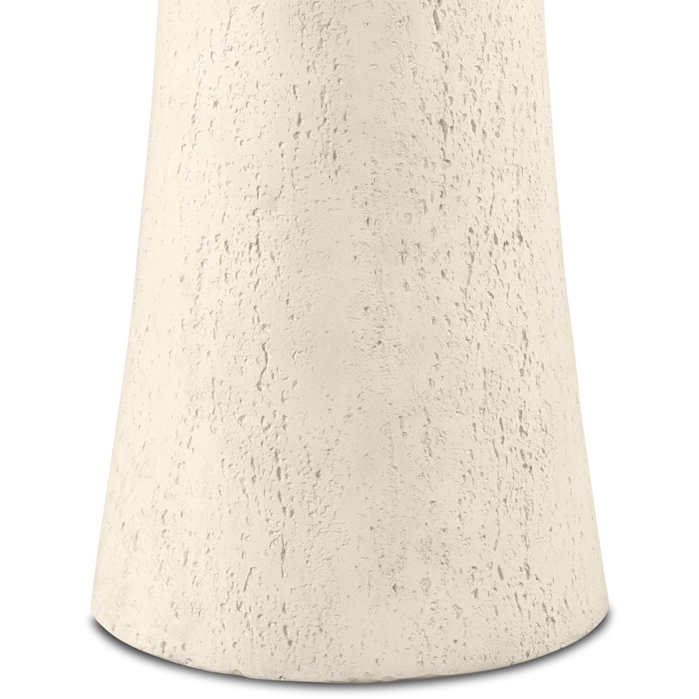 Varda Modern Classic Cream Concrete Round Outdoor Counter Table - 34"|