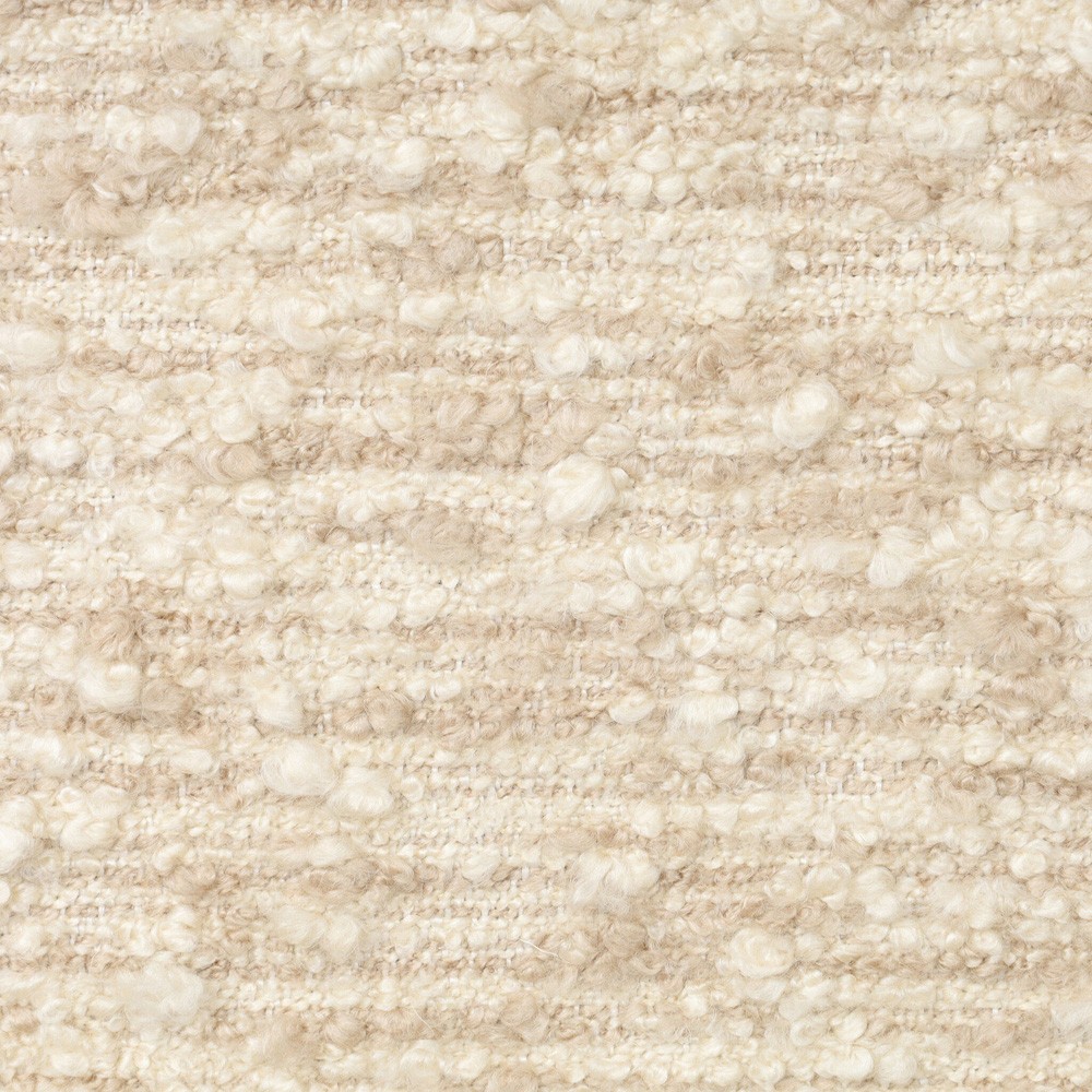 Norah Updated Traditional Cream Boucle Bronze Iron Arm Chair|