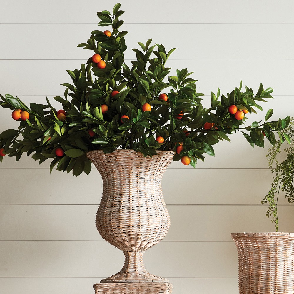 Calais French Country Faux Orange Branches - Set of 2|
