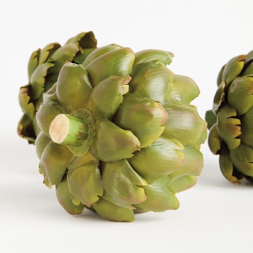 Lennox French Country Green Faux Decorative Artichokes - Set of 3|