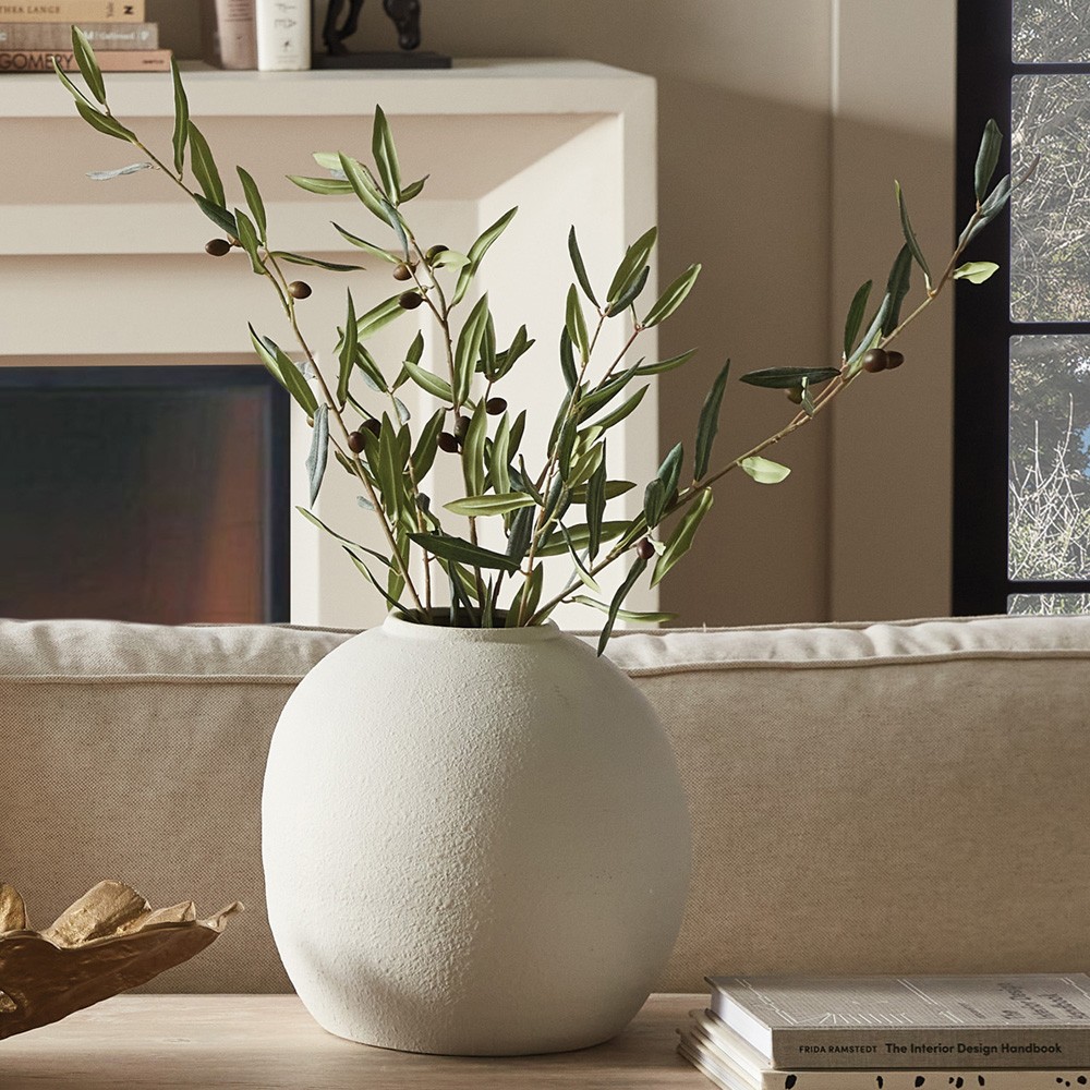 Bennett French Country Green Olive Stem Faux Floral - Set of 4|