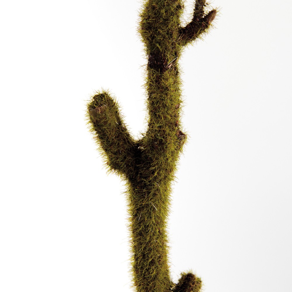 Zechariah Updated Traditional Green Faux Moss Branch - Set of 2|