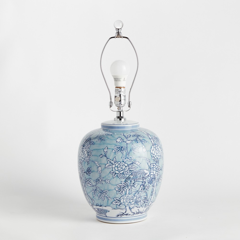 Hollis French Country Blue Chinoiserie Porcelain Table Lamp|