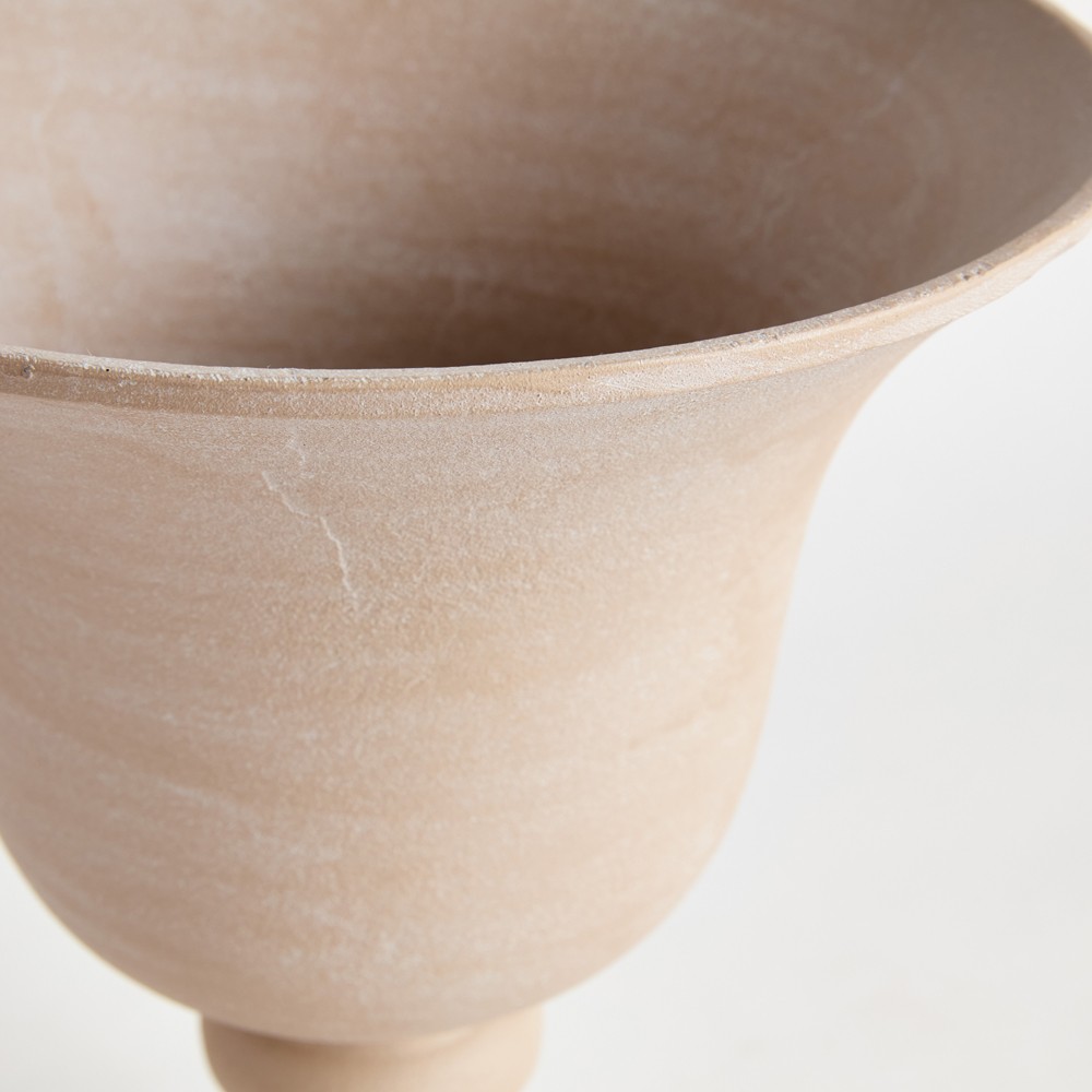 Ernesto Updated Traditional Cream Decorative Table Vase - Small|