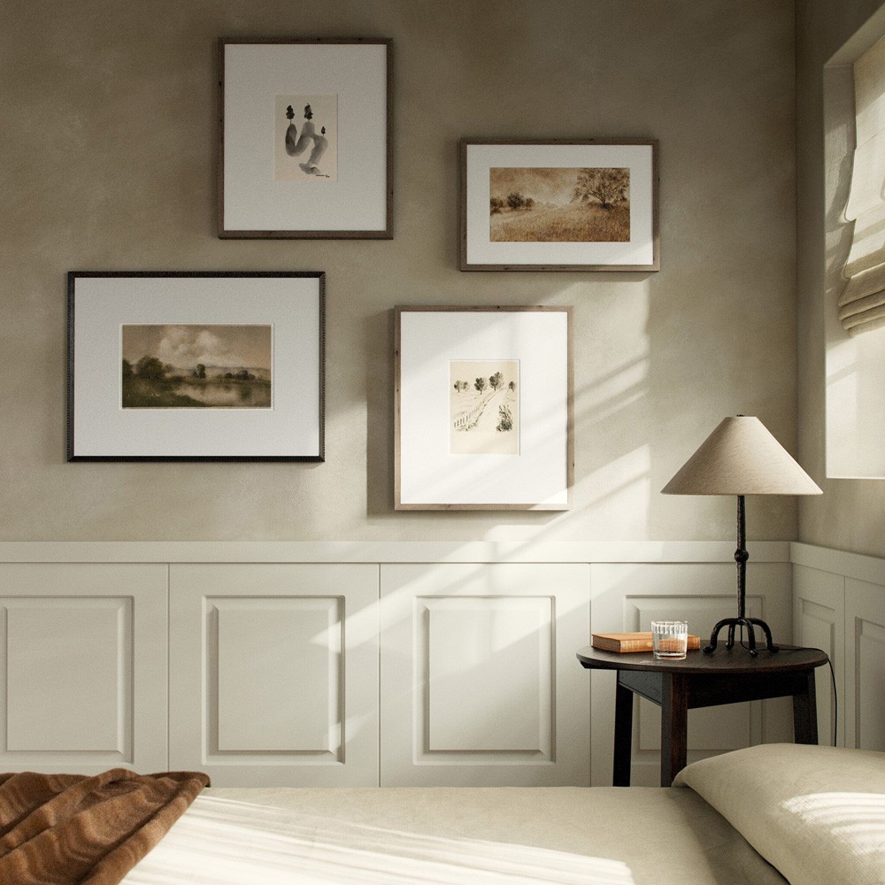 Amber Morning Gallery Wall Art Set - 48x56|