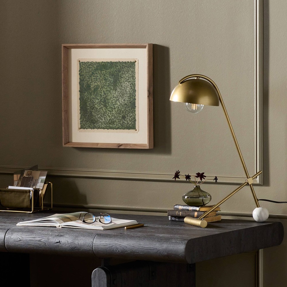 Green Glimmer Painting - 18x18|