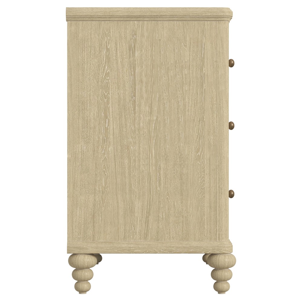 Eren Updated Traditional Beige Wood Double Dresser|