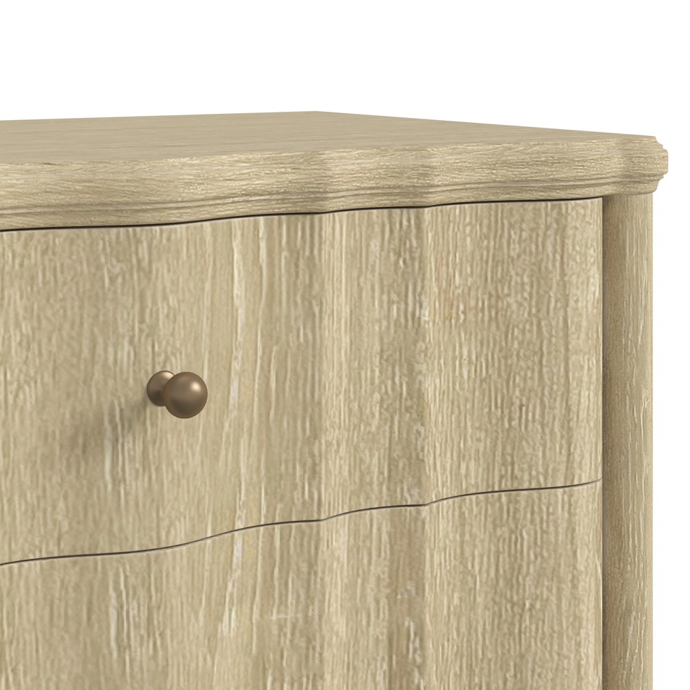 Eren Updated Traditional Beige Wood Double Dresser|