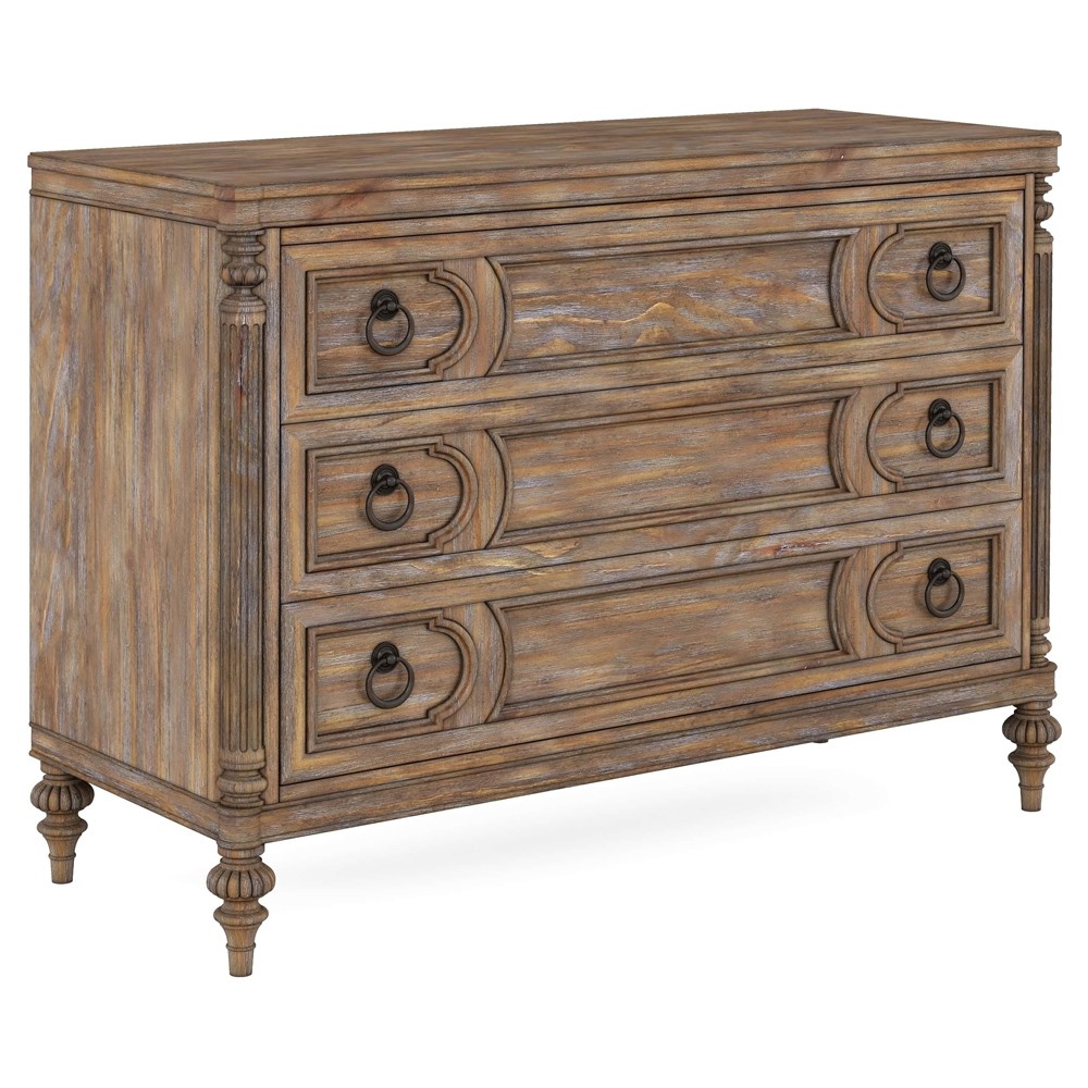 Massimo Updated Traditional Brown Wood Bachelor Chest|