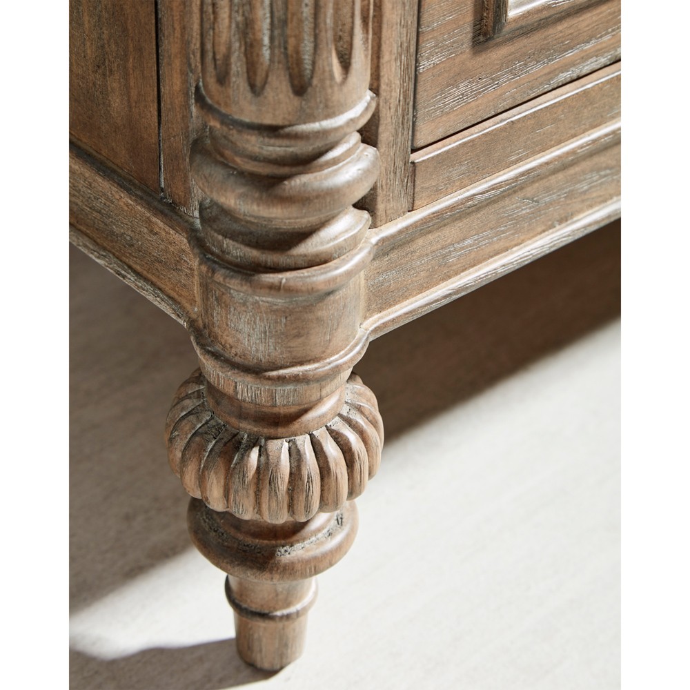 Massimo Updated Traditional Brown Wood Bachelor Chest|