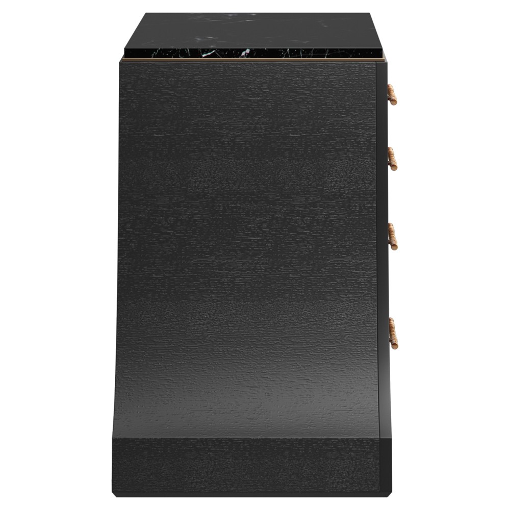 Gatlin Modern Classic Burl Wood Bachelor Chest|