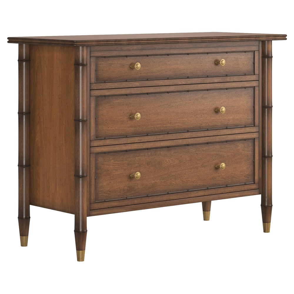 Zaylen Updated Traditional Brown Wood Bachelor Chest|