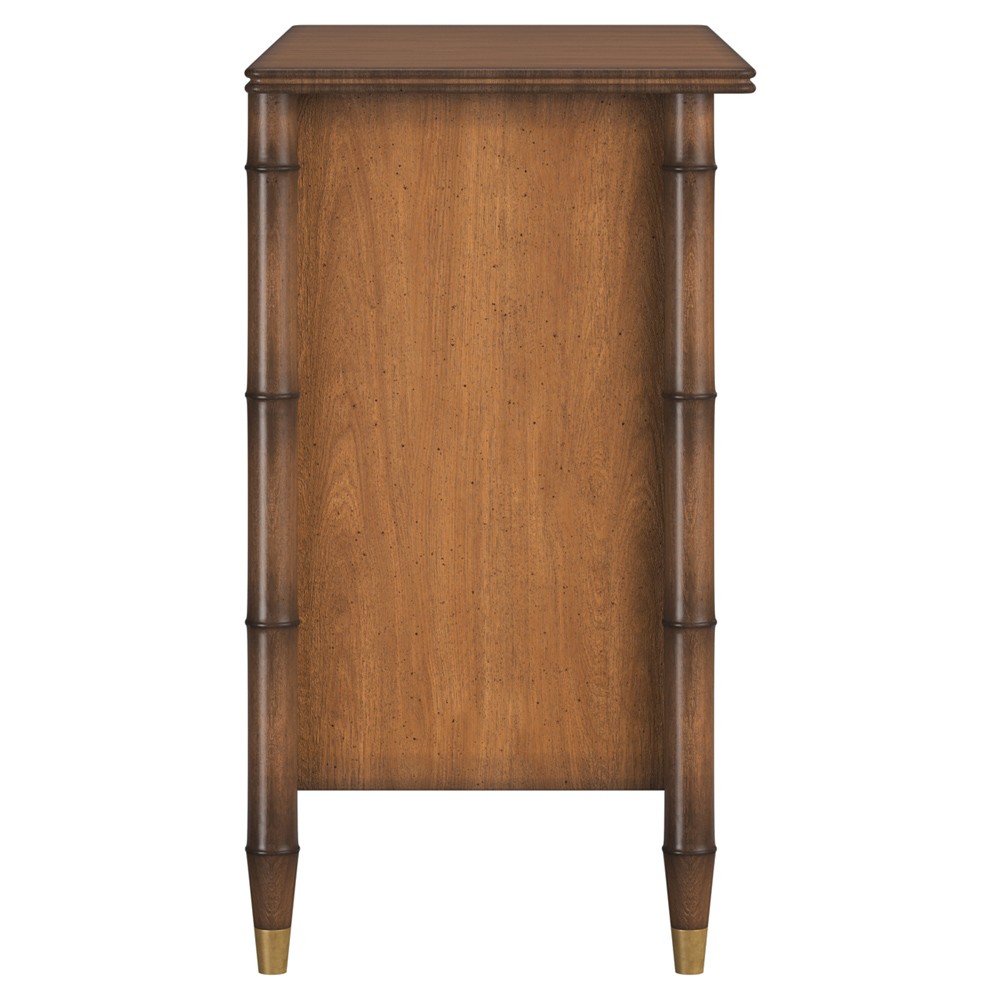 Zaylen Updated Traditional Brown Wood Bachelor Chest|