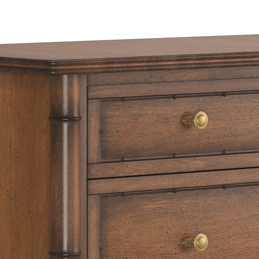 Zaylen Updated Traditional Brown Wood Bachelor Chest|