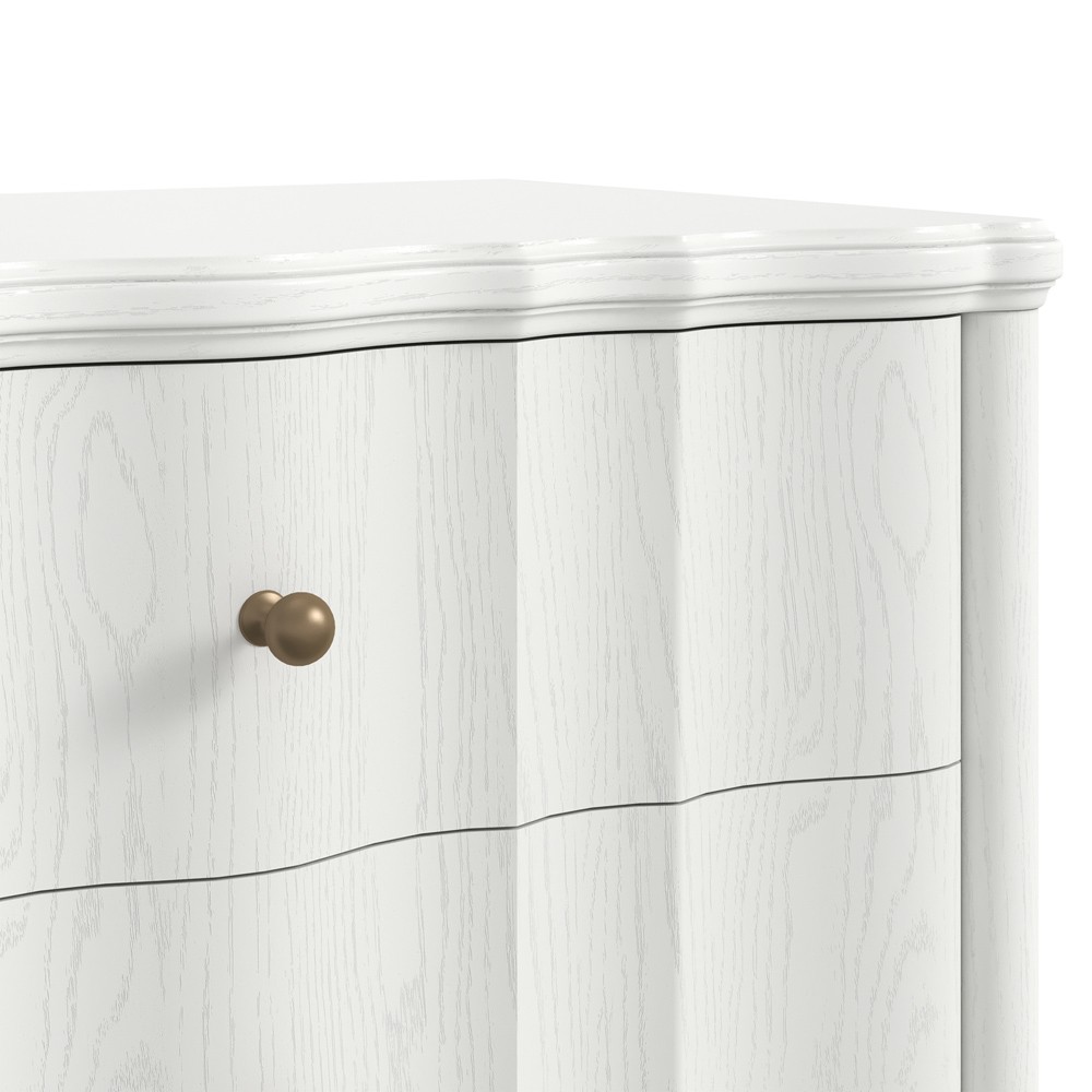 Eren Updated Traditional White Wood Double Dresser|