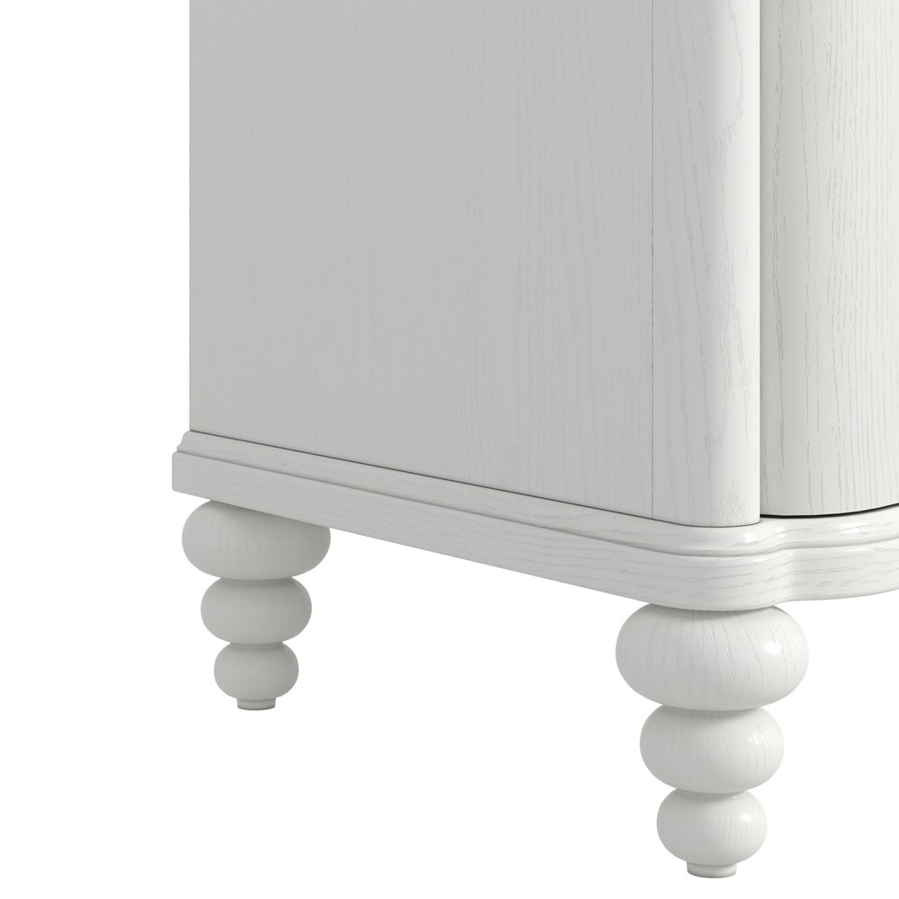 Eren Updated Traditional White Wood Double Dresser|