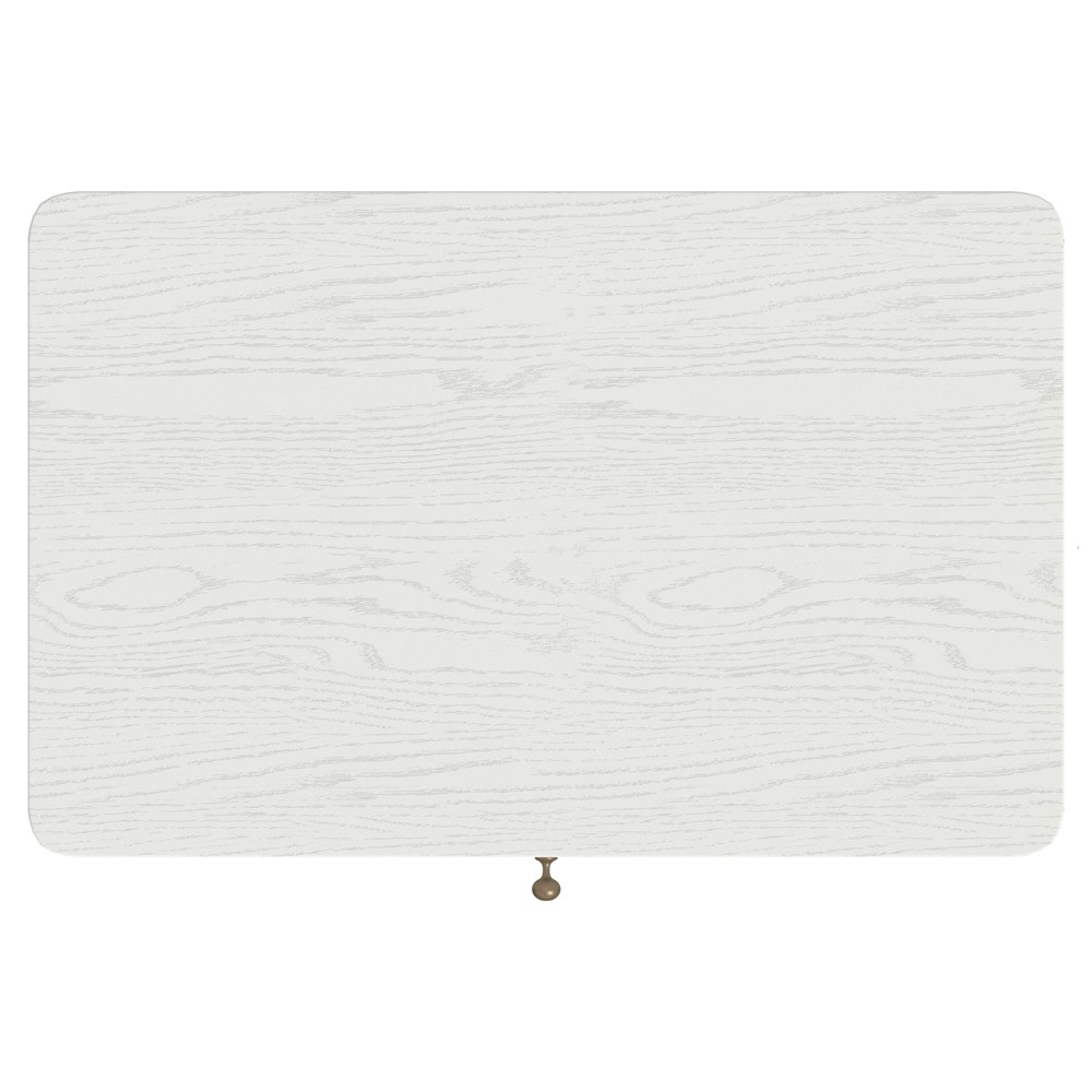 Bryer Modern Classic White Wood Spindle Nightstand|