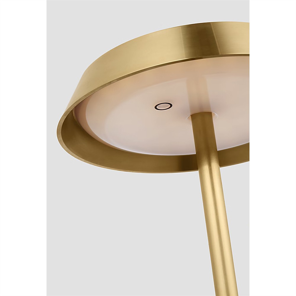 Tepa Modern Classic Antique Brass Rechargeable Outdoor Floor Lamp|