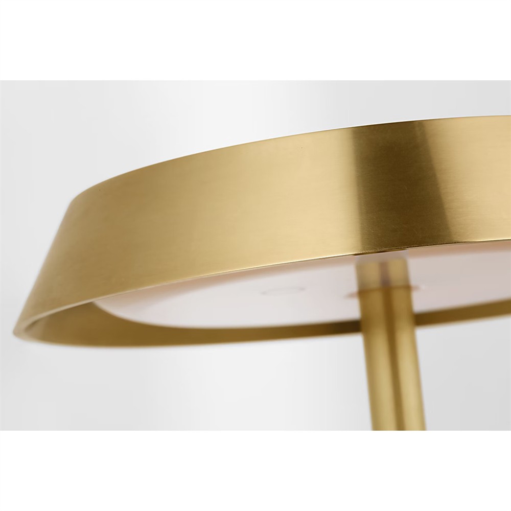 Tepa Modern Classic Antique Brass Rechargeable Outdoor Floor Lamp|