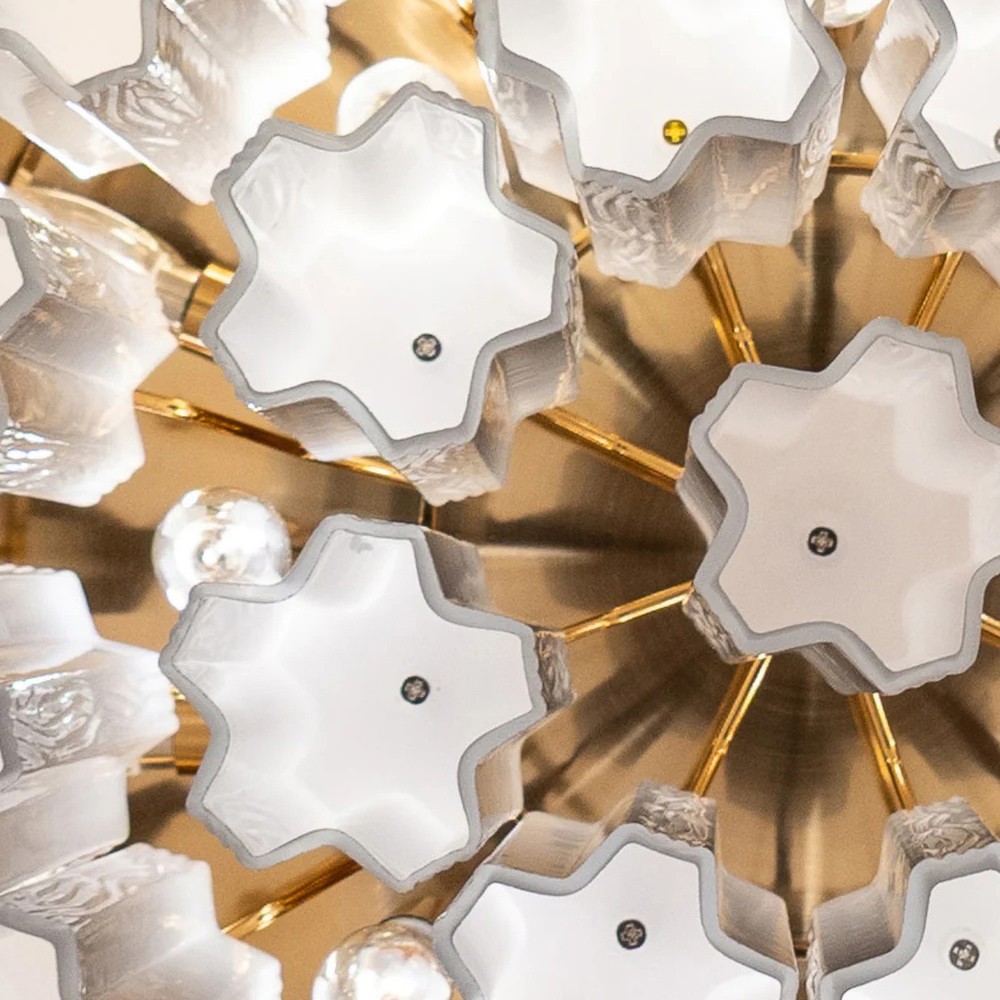 Corin Updated Traditional White Glass 12 Light Chandelier|