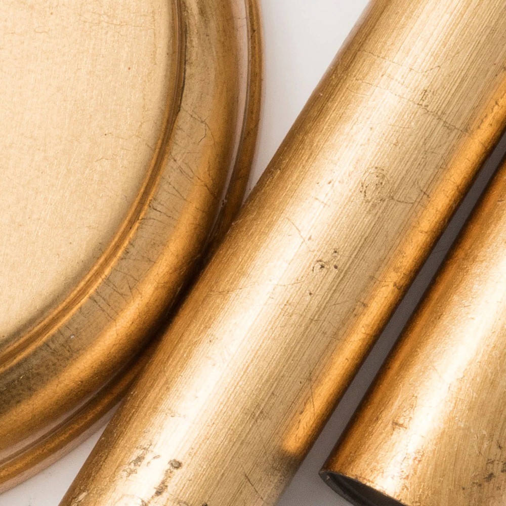 Marielle Traditional Gold Hand-Cut Crystal Floral Wall Mirror|