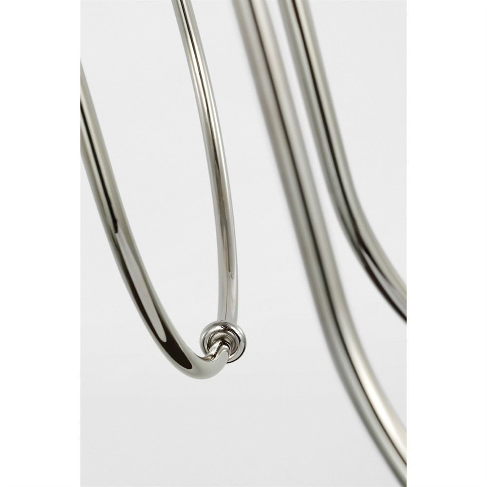 Visual Comfort Ingela White Silk Pleated Polished Nickel Shaded Chandelier|