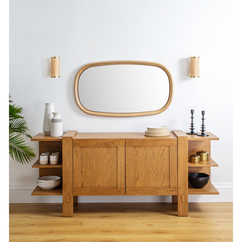 Sorella Coastal Beach Gold Accent Natural Rattan Sconce|