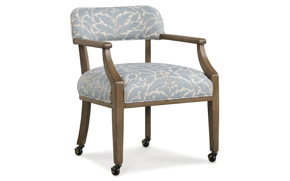 Bella Blue Porcelain Cotton Weave Game Chair|