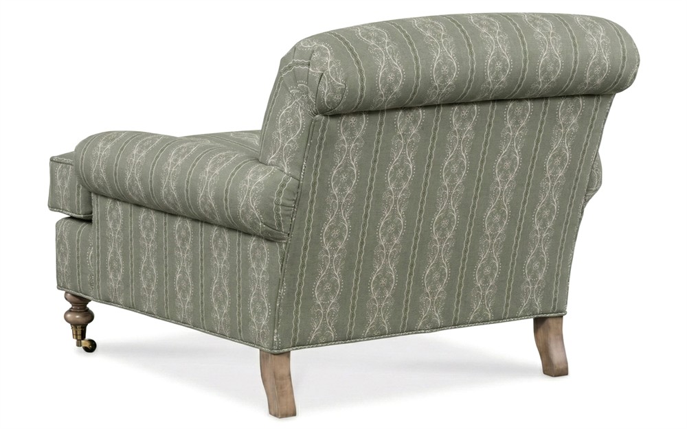 Carter Basil Stripe Chair and a Half|