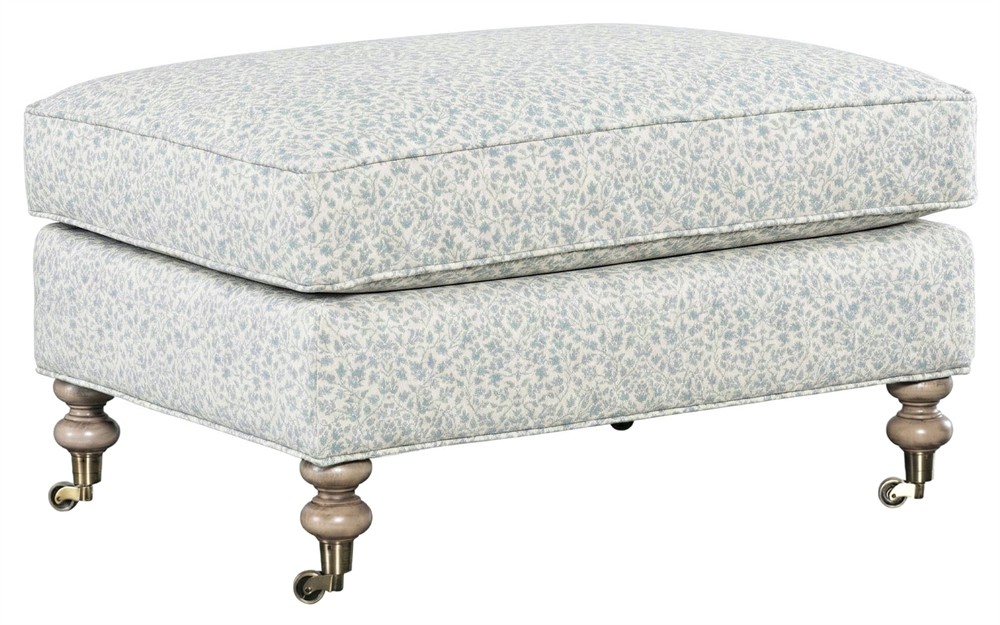 Carter Cherished Sky Sunbrella Ottoman|