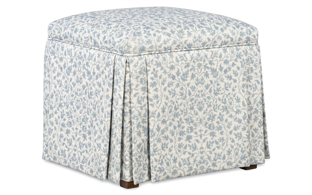 Minna Cherished Sky Sunbrella Ottoman|