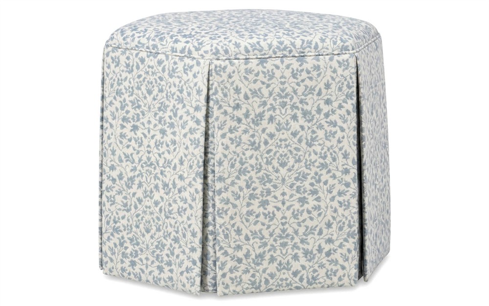 Rafaela Cherished Sky Sunbrella Ottoman|