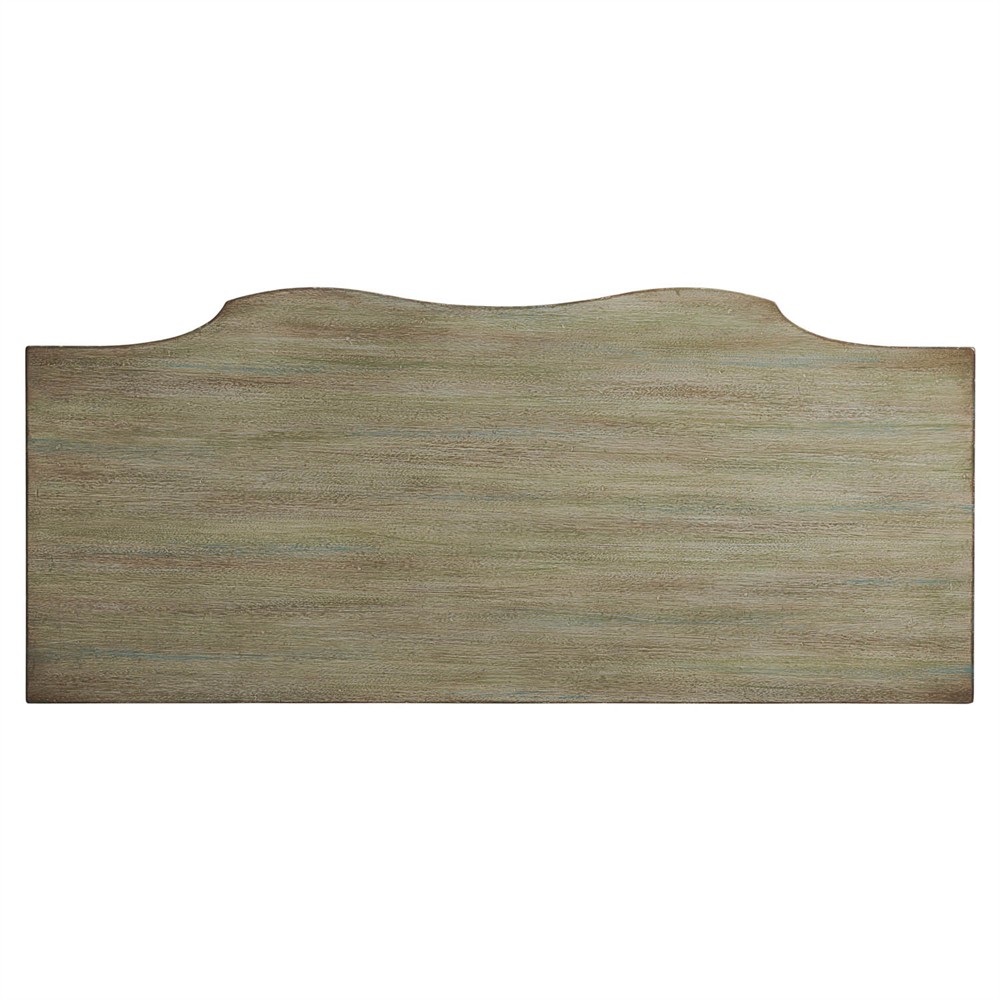 Mc Alister Updated Traditional Weathered Green Hall Chest|