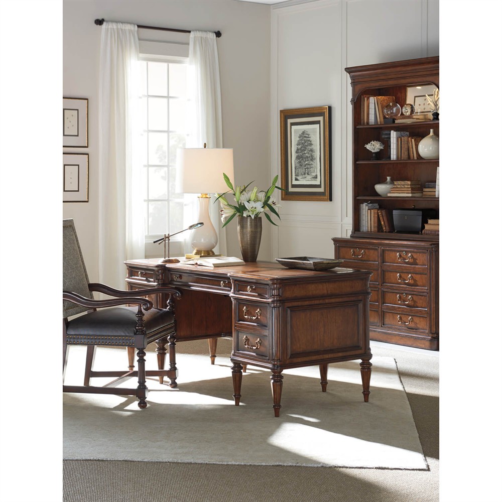 Wesley Updated Traditional Cherry Wood Desk|