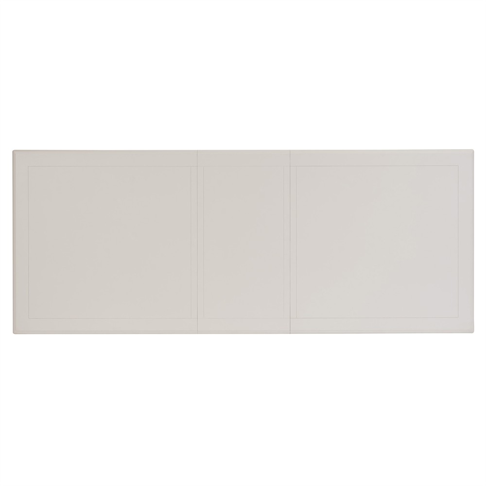 Paloma Updated Traditional White Wood Rectangular Extendable Dining Table - 88-132"|