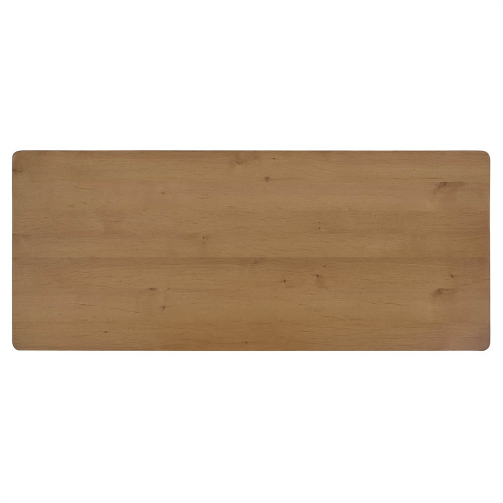 Noelle Coastal Beach Brown Rattan Desk|