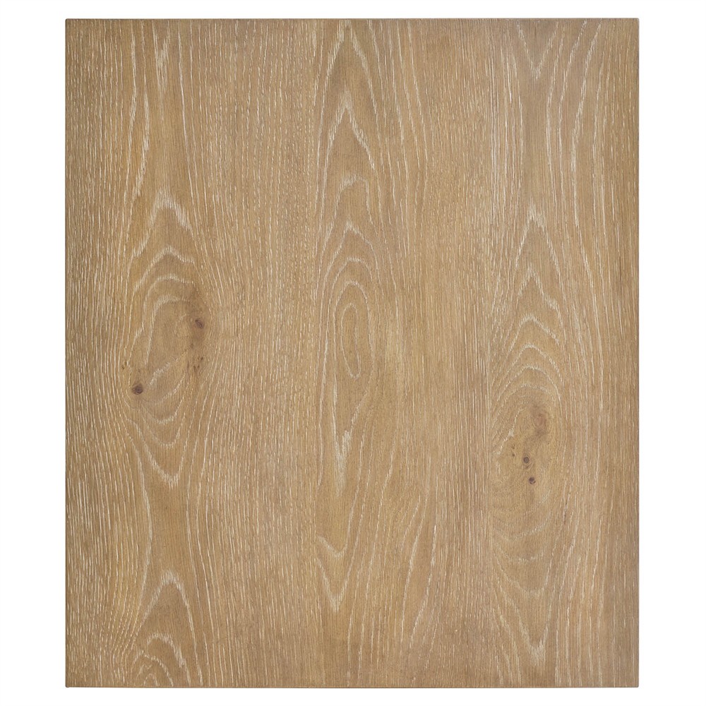 Hollister Updated Traditional Brown Oak Side Table|